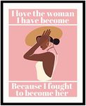 Roxbury Row Inspirational Wall Art for African American Women, Glam Motivational Wall Decor for Office, Bedroom, Living room, Positive Gifts for Black Women, Girls, Daughter (8x10 Unframed)