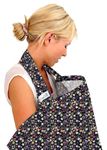 BebeChic – Oeko-Tex Certified Cotton - Breastfeeding Covers - Boned Nursing Tops – Navy Ditsy