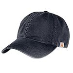 Carhartt Men's Cotton Canvas Cap, Navy Canvas, One Size