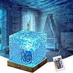 LETOUR Ocean Lamp Luminorthe Cube Lamp Northern Lights Projector 16 Colors & 30 Modes Wave Night Light for Kids, Ceiling Projector for Bedroom/Party/Game Rooms