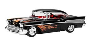 Revell 85-1529 ’57 Chevy Bel Air Model Car Kit 1:25 Scale 30-Piece Skill Level 3 SnapTite Max Plastic Model Building Kit, Black