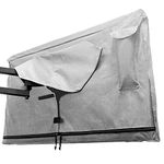 Outdoor TV Cover 70-75 inch - with Zipper, Weatherproof, Waterproof 360 Degrees Protection, Soft Non Scratch Interior - Grey