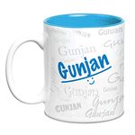 Hot Muggs Me Graffiti Mug - Gunjan Personalised Name Ceramic, 315ml, 1 Unit