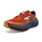 Brooks Men’s Caldera 6 Trail Running Shoe, Rooibos/Biscuit/Peacoat, 12