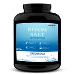 Healthgenie 100% IP grade Quality 5kg Epsom Salt (Magnesium sulphate - MgSO4) Bath Salt for Relaxation, Pain Relief, Muscle Relief, Relieves Aches & Pain, Skin, Hair and detoxifying body (Jar)