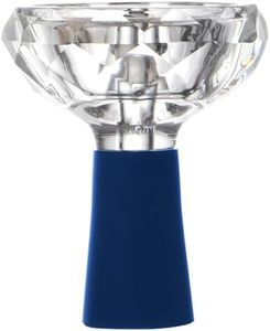 AGSDGAWD Hookah Bowl Phunnel Diamond-Shaped Glass Shisha Bowl Large Size, High-Temperature Resistant for Heat Management Systems Elevate Your Shisha Experience (Color : Blue)