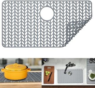 Sink Protectors for Kitchen Sink 12" 13" 16" 18" 19" 24" 26" 28" 29" 30" Silicone Sink mat| Silicone Kitchen Sink Mat for Bottom of Farmhouse(30"x16"Rear)