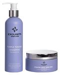 EXQUISITA Purple Shampoo for Blonde Hair 250ml + Get a FREE Hydrating Purple Toning Mask 200ml