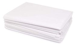 ESTAVITO 30 GSM Thickness Non Woven Fabric Disposable Spa Bedsheet (35 Inches X 72 Inches, White) - Pack of 20 Sheets.