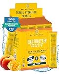 Key Nutrients Electrolytes Packets - 40 Pack - Electrolyte Powder - No Sugar, No Calories, Gluten Free - Powder and Packets (20, 40 or 90 Servings) - Tropical Peach Mango