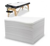 Arihant 100 pcs Disposable Bedsheet SOR Salon, Spa, Parlor, Massage Table, Travel, Hotels (White, 30x72inch) 30 GSM Thickness Non-Woven Fabric