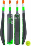 Jaspo CRIC-Holic Senior Plastic Cricket Full Size Bat (34” X 4.5” inch) for All Age Group with Soft Cricket Ball Combo