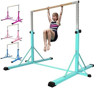 FC FUNCHEER Gymnastics bar,5FT/6FT Horizontal Bars, Adjutable Gymnastic Bar for Kids Ages 5-20, 35.4" to 59"/45" to 71", Weight Limit 500 LBS,Home Gym Equipment