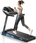 Treadmills for Home Use, Walking Pad Treadmill with Incline, Auto Foldable Treadmill for Home, 8.0 MPH Running Treadmill with Bluetooth Enabled, 300 lbs User Capacity