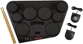 Yamaha DD-75 Digital Drums - Portable E-Drums with 8 Touch-Responsive Drum Pads, Drum Kit with Volume Control and Headphones, in Black