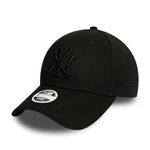 New Era New York Yankees MLB League Essential Tonal Black 9Forty Adjustable Women Cap