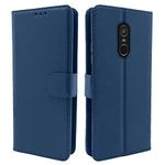 Pikkme Redmi Note 4 Flip Cover Magnetic Leather Wallet Case Shockproof TPU for Redmi Note 4 (Blue)