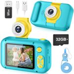 Kid Camera,ARNSSIEN Camera for Kid,2.4in IPS Screen Digital Camera,180°Flip Len Student Camera,Children Selfie Camera with Playback Game,Christmas/Birthday Gift for 4 5 6 7 8 9 10 11 Year Old Girl Boy