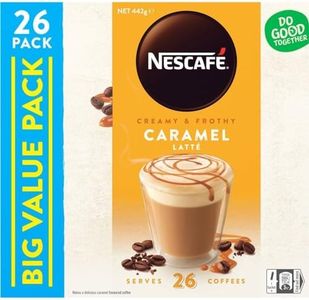 Nescafe Caramel Latte Coffee Sachets 26-Pack