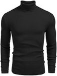 Coofandy Mens Ribbed Slim Fit Knitt