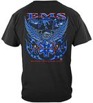 Thin Thin Red Line T Shirt - Paramedic Gear for Men - Paramedic - THD301, Black, 5X-Large