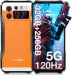 DOOGEE V20S 5G Rugged Smartphone Unlocked 2024,32GB+256GB(TF 2TB),6.43" 2K AMOLED Display,50MP+24MP Night Vision Camera,Android 13 Rugged Phone,6000mAh/33W,IP68/IP69K Waterproof Phone,NFC/OTG-Orange