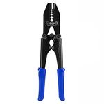 iCrimp Heavy Duty Copper Lug Crimping Tool, for AWG 8,6,4,2,1 Gauge Battery Cable Ring Terminal Ends with Built-in Cable Cutter