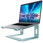 SOUNDANCE Laptop Stand, Aluminum Computer Riser, Ergonomic Laptops Elevator for Desk, Metal Holder Compatible with 10 to 15.6 Inches Notebook Computer, Aquamarine