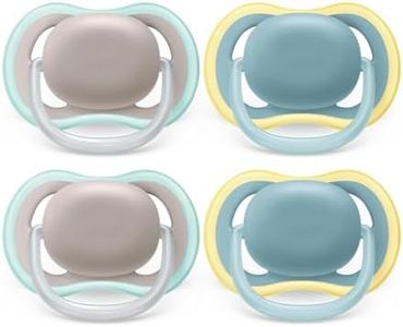 Philips Avent Ultra Air Pacifier - 4 x Light, Breathable Baby Pacifiers for Babies Aged 18 Months Plus, BPA Free with Sterilizer Carry Case (Model SCF349/25)