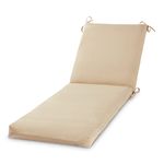 Greendale Home Fashions Outdoor Reversible Chaise Lounge Chair Cushion, Sanddollar