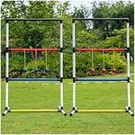 TUOKING Ladder Ball Game Set Indoor & Outdoor Ladder Toss with 2 Targets and 6 Bolas,Travel Carrying Case and Score Trackers for Adult & Family