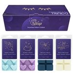 TRINIDa Wax Melts Strong Scented, 4×3.5oz Scentsy Wax Melts for Perfect Sleep & Stress Relief, Lavender Wax Melts with Marjoram, Jasmine, Sandalwood, Ylang, Cedarwood, Bergamot, Vetiver Scented