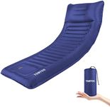 TOBTOS Self Inflating Camping Sleeping Pad with Pillow, Thick 6 Inch Ultralight Sleeping Pad with Built-in Pump, Lightweight Sleeping Mat for Camping, Backpacking, Hiking, Tent (Blue)…