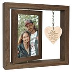 Sympathy Gifts for Loss of Dad Picture Frame, Bereavement Remembrance Grief Father Memorial Gifts, Display Two 4x6 Inch