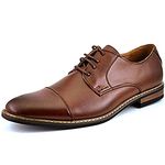 DREAM PAIRS Men's Formal Lace Up Dress Shoes Derbys PRINCE-06 Dark Brown Size 10 US/ 9 UK