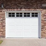 Decorative Magnetic Garage Door Window Panels Vinyl Thick Faux Tinted Glass Decals, Pre Cut 16 Sheets for 1 Car Garage