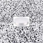 Augshy Alphabet Beads, 1000PCS Whit