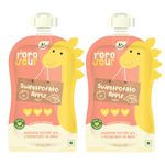 Rorosaur Baby Food -Sweetpotato & Apple, Ready to Eat Cereal & Porridge for Little One | Rich in Vitamins, Minerals and Proteins | No Added Sugar/Salt, Preservatives - Pack of 2 (100gms each)