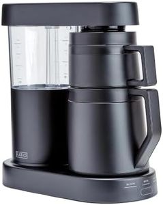 Ratio Six Coffee Maker Series 2, Automatic Pour Over Coffee Maker, Coffee Pot with 1.25-Liter/40-Ounce Brewing Capacity, Matte Black, Makes 2-8 Cups, 6.75" D x 13.5" W x 14.25" H