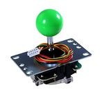 Sanwa JLF-TP-8YT Joystick Green Original - for Arcade Jamma Game 4 & 8 Way Adjustable, Compatible with Catz Mad SF4 Tournament Joystick (Green Ball Top) S@NWA