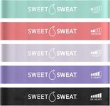 Sweet Sweat Mini Loop Resistance Bands | Hip Booty Bands for Squats & Lunges | Therapy Mini Loop Bands | Includes Free Mesh Carrying Bag