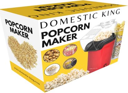 Domestic King Popcorn Maker 1200W – Hot Air Popper Machine