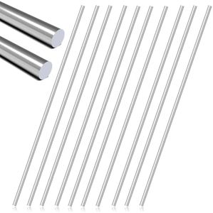 YOXMULK 20pcs 5MM X 400MM 304 Stainless Steel Round Rods,Metal Solid Shaft Rods (20, 5MM X 400)