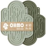 OHMO-Lick Mat for Dogs and Cats(2 Pack) Easy to Clean Pet Slow Feeder with Suction Cups, Licking Pad for Anxiety Relief and Boredom Reduction