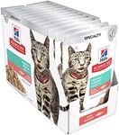 Hill's Science Diet Adult Wet Cat Food, Perfect Weight Salmon, 85g, 12 Pack, Cat Food Pouches