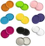 Crafts Bottle Caps, Q-YO Brand 1" Flat Crown Bottle Caps, for Hair Bows, Crafts, Pendants or Scrapbooks (50pc (10x5pc) 1" Flat Crown Bottle Caps-Combo)