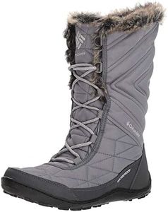 Columbia Women's Minx Mid Iii Snow Boot, Ti Grey Steel/Grey Ice, 8 US
