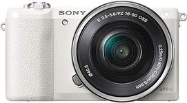 Sony a5100 16-50mm Mirrorless Digital Camera with 3-Inch Flip Up LCD (White)