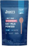 Judee’s Strawberry Oat Milk Powder 1 lb - Vegan, Non-GMO, Soy-Free, Gluten-Free, and Nut-Free - Dairy Alternative - Use for Baking, Shakes and Smoothies - Add to Your Favorite Coffee and Drinks