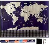 Scratch & Go World Map 24" x 31" Scratch off Map